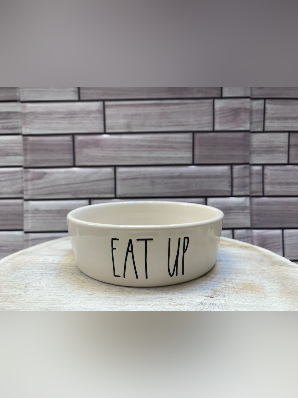 Rae Dunn❤️ “EAT UP“Pet Bowl for Cat& SM Dog New